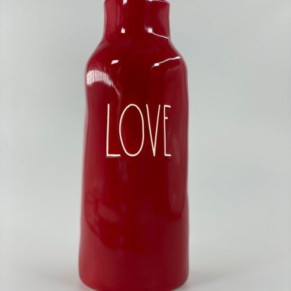 Rae Dunn Red Love Vase with White Letters - Picture 15 of 15